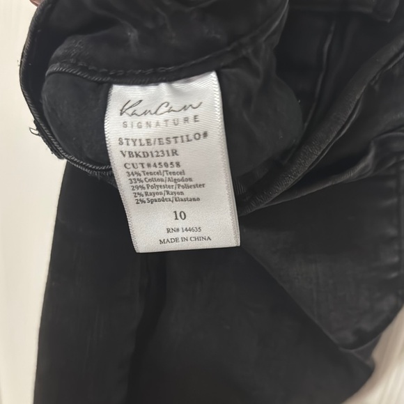 #G6 Youth Girl Kancan Black Jeans Sz 10 - Picture 3 of 5